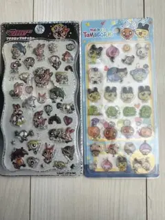 パワパフガールズとたまごっちのシール 2枚セット
