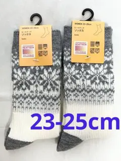 23-25cm×2足　ユニクロ　ヒートテックソックス