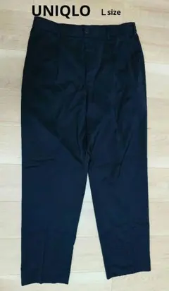 UNIQLO タックテーパードパンツ（ウルトラライト・ワイドフィット）Ｌ