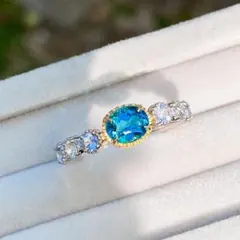 ご専用☆インディゴライト②＆非加熱サファイア アミュレットリング