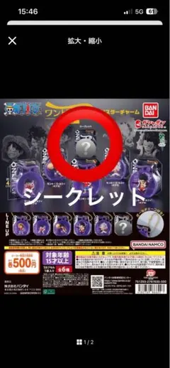 ワンピの実ミクロ　ブリスターチャーム シークレット