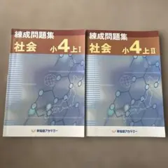 4年　予習シリーズ・練成問題集セット【社会】 2026年最新】練成問題集 社会 小4の人気アイテム - メルカリ