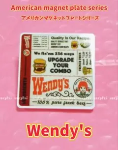 ★アメリカンマグネットプレートシリーズ　【Wendy's】