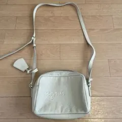 アニエスベー　ショルダーバック　白