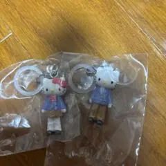 ハローキティ ダニエル 制服 マスコット キーホルダー 3個セット