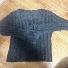 ダークグレー 長袖セーター