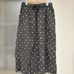 サマンサモスモス水玉フレアロングスカート