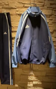 【希少】90s'/あのちゃん/adidas/トラックジャージ上下/絶妙配色/XL