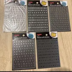 amifa Resin craft sticker 文字5枚セットのサムネイル