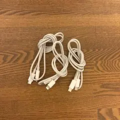 ホワイト Lightningケーブル 3本セット