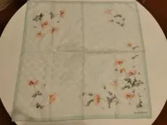 NINA RICCI 花柄 シルクスカーフ 水色　ヴィンテージ