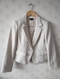 ☆ESPRITMUR エスプリミュール ツイードテーラード ジャケットラメ７号☆