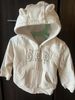 GAP フリースパーカー ホワイト ９０センチ