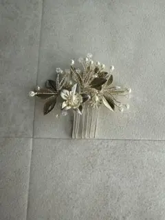 花と葉のデザイン ヘアコーム