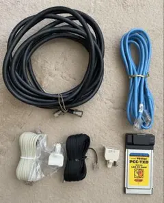 ケーブル　アダプター　 LANカード　の７点セット