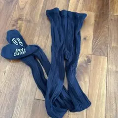 120キッズタイツ　ネイビー