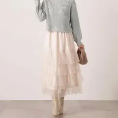 ♡新品タグ付き♡プロポーションボディドレッシング　　チュールスカートのサムネイル