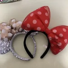 ミニーマウス カチューシャ セット