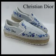 Dior フラワーモチーフ ホワイト モカシン - メルカリ