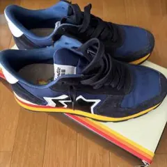 アトランティックスターズ スニーカー 青 キッズ 19センチ - メルカリ