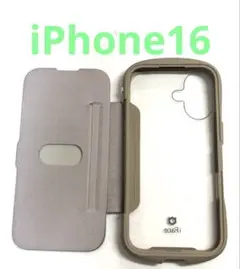 iFace 手帳型ケース ベージュ iPhone16