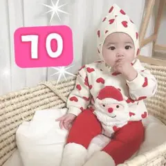 新品未使用　 ベビー ロンパース サンダ クリスマス コスプレ キッズ　白