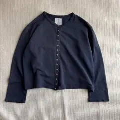 used agnes b アニエスベー スナップカーディガン 古着 ネイビー
