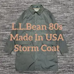 名作 L.L.Bean 80s USA製 ストームコート グレー L