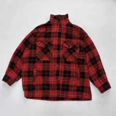 ZARA ザラ バッファロー チェック 長袖 ウール シャツ ジャケット