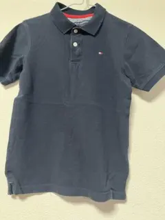 ネイビー ポロシャツ ボタン付きTommy