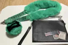 BIGBANG ファー付きショルダーストラップ T.O.P - メルカリ