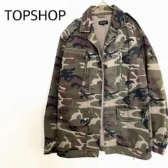 TOPSHOP ミリタリージャケット ブルゾン 迷彩柄 メンズユニセックスS