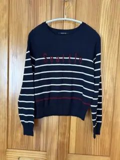 メイソングレイ　ボーダーニット