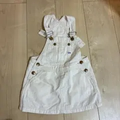 Lee リー キッズ サロペットスカート ジャンパースカート 白 90のサムネイル