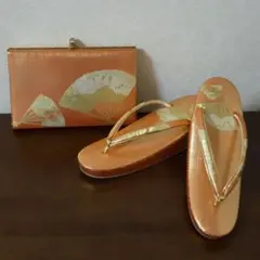 未使用 佐賀錦 草履とバッグ セット