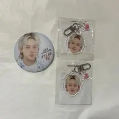 TREASURE ヒョンソク　顔アクキー 缶バッジ 喜怒哀楽　ガチャ