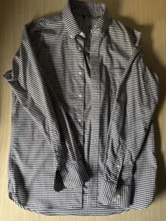 無印良品 ギンガムチェック ボタンダウンシャツ Lのサムネイル