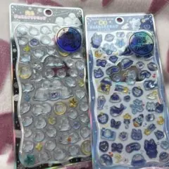 カミオジャパン　光るジュエルプチドロップ◎シール２枚組◎新品