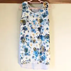 Cutie Blonde 花柄 ノースリチュニック