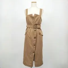 /◇c/ココディール ベルト付き トレンチ風 ワンピース ジャンパースカート