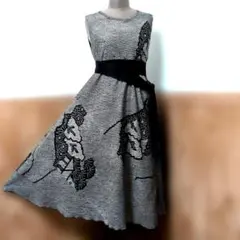 着物リメイクワンピース♪46 ♪総絞り♪108cm
