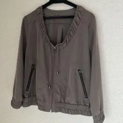 ⭐️美品　ロートレアモン　 ブラウン　ノーカラーブルゾン