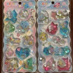 新品未開封 しずくちゃん ウォーターシール 2点