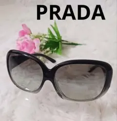 【美品】PRADA ブラック サングラス ラウンド型のサムネイル