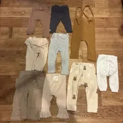 値下げしました！ベビーボトム スパッツ＆サロペット＆ズボン 9点セット