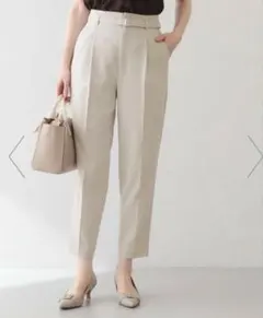 インデックス 【吸水速乾】美脚見えストレッチテーパードパンツ グレージュ　Mのサムネイル