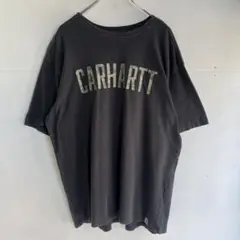 カーハート プリントTシャツ ロゴTシャツ Carhartt アメカジ 古着 黒のサムネイル