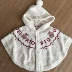 gelato pique フード付きポンチョ 70-80cm