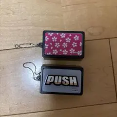 SANKYO Bisty PUSHボタン vフラ キーホルダー 2種セットのサムネイル