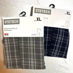 (3)UNIQLO STETECO ステテコ XL グレー ネイビー 2色セット